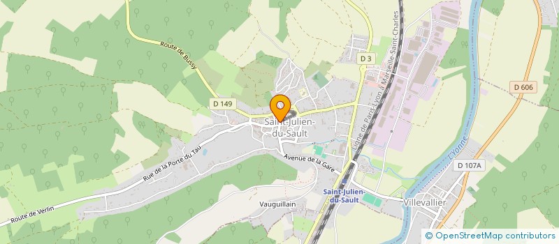 localisation de l'entreprise MONSIEUR MARC SELLAM à SAINT-JULIEN-DU-SAULT