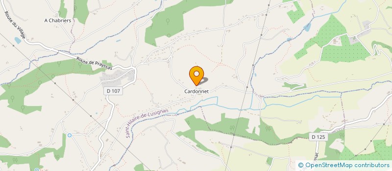 localisation de l'entreprise MONSIEUR MARC SENEGAS  SAINT-HILAIRE-DE-LUSIGNAN