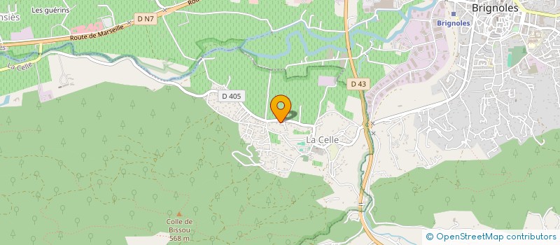 localisation de l'entreprise MONSIEUR MARC SERGIO  LA CELLE