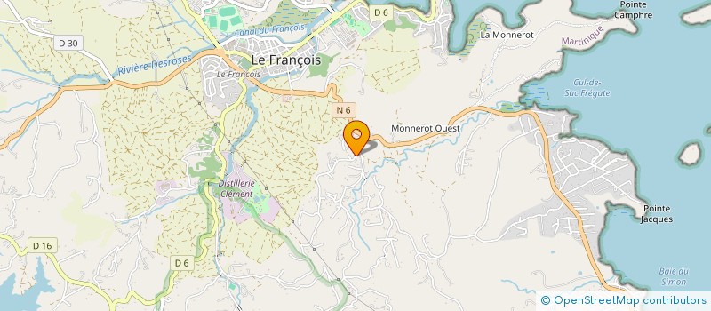 localisation de l'entreprise MONSIEUR MARC SERINE à LE FRANCOIS