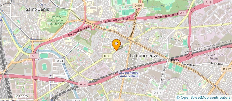 localisation de l'entreprise MONSIEUR MARC SEYE à LA COURNEUVE