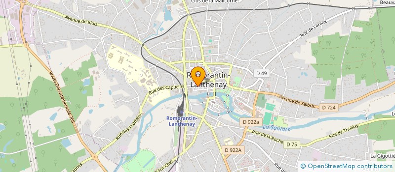 localisation de l'entreprise MONSIEUR MARC SIMON  ROMORANTIN-LANTHENAY