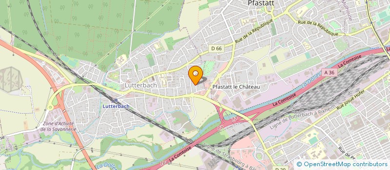localisation de l'entreprise MONSIEUR MARC SIMON  LUTTERBACH