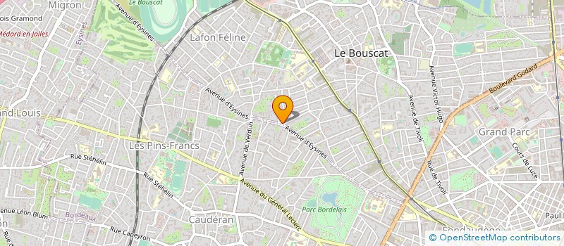 localisation de l'entreprise MONSIEUR MARC SORHOUETGARAY  LE BOUSCAT