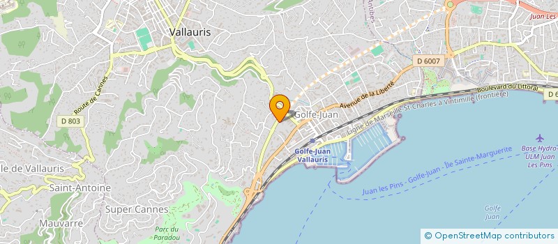 localisation de l'entreprise MONSIEUR MARC SOTICEK à VALLAURIS