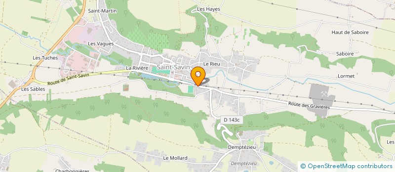 localisation de l'entreprise MONSIEUR MARC SOUNIER  SAINT-SAVIN