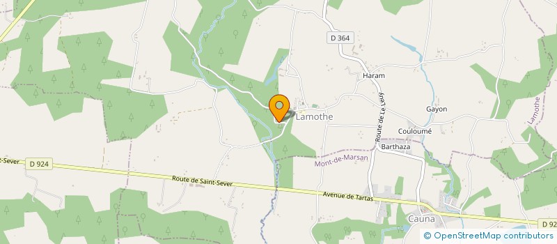 localisation de l'entreprise MONSIEUR MARC SOUPET  LAMOTHE