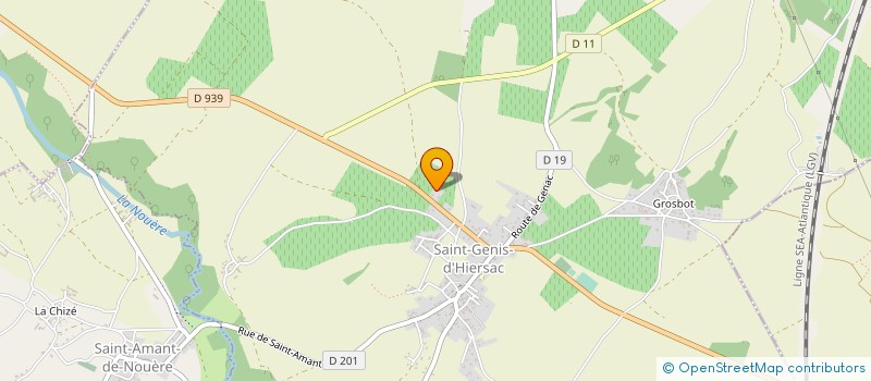 localisation de l'entreprise MONSIEUR MARC SOUTENAIN à SAINT-GENIS-D'HIERSAC