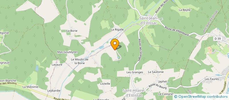 localisation de l'entreprise MONSIEUR MARC STEBEL à SAINT HILAIRE D'ESTISSAC