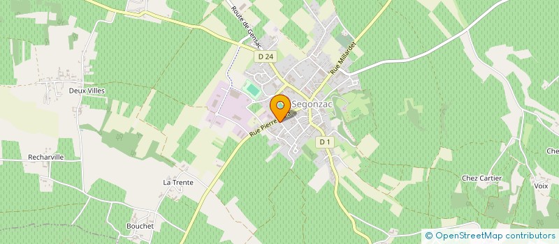 localisation de l'entreprise MONSIEUR MARC STEINBACH  SEGONZAC