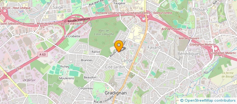 localisation de l'entreprise MONSIEUR MARC SUZANNON  GRADIGNAN