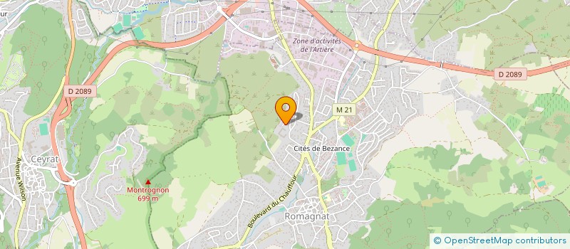 localisation de l'entreprise MONSIEUR MARC TALASLIMANE  ROMAGNAT