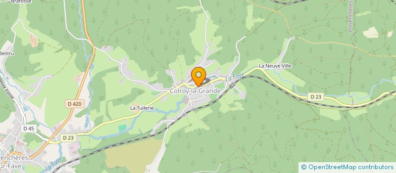 localisation de l'entreprise MONSIEUR MARC TANTIN  PROVENCHERES-ET-COLROY