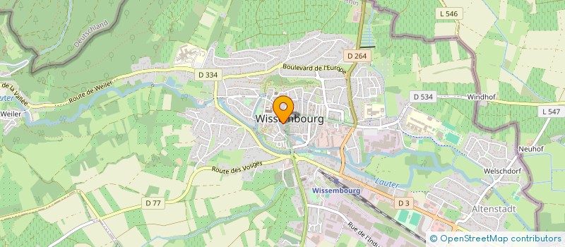 localisation de l'entreprise MONSIEUR MARC TAPHANEL  WISSEMBOURG