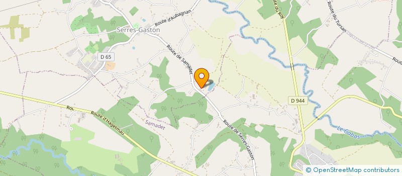 localisation de l'entreprise MONSIEUR MARC TAUZIET-DUTREY  SERRES-GASTON