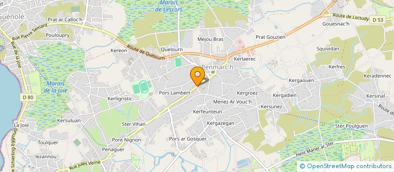 localisation de l'entreprise MONSIEUR MARC TELLIER  PENMARCH