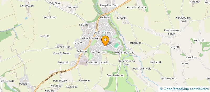 localisation de l'entreprise MONSIEUR MARC TERROM  LE DRENNEC