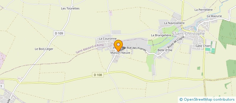 localisation de l'entreprise MONSIEUR MARC TETAUD à SAINT-CHRISTOPHE