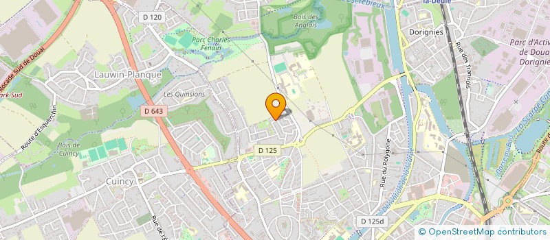 localisation de l'entreprise MONSIEUR MARC THIERRY  DOUAI