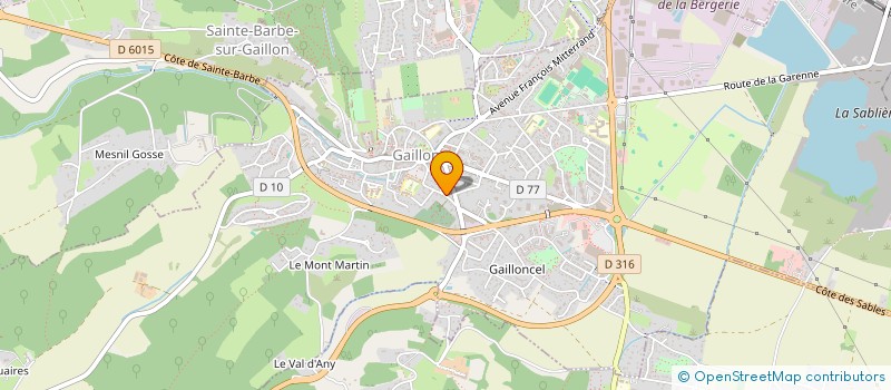 localisation de l'entreprise MONSIEUR MARC THOMASSE  GAILLON