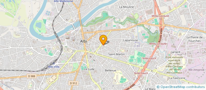 localisation de l'entreprise MONSIEUR MARC THOURON  LES CABANNES