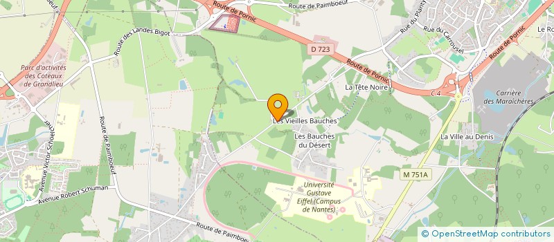 localisation de l'entreprise MONSIEUR MARC TOQUARD à BOUGUENAIS