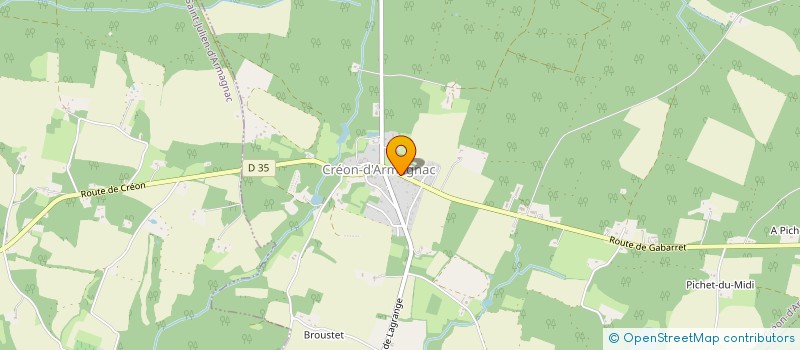 localisation de l'entreprise MONSIEUR MARC TOUMPSIN  CREON-D'ARMAGNAC