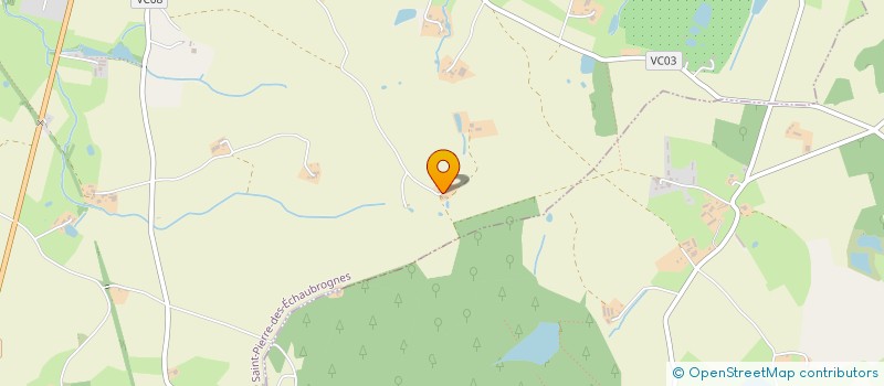 localisation de l'entreprise MONSIEUR MARC TOUZET  ST PIERRE DES ECHAUBROGNES