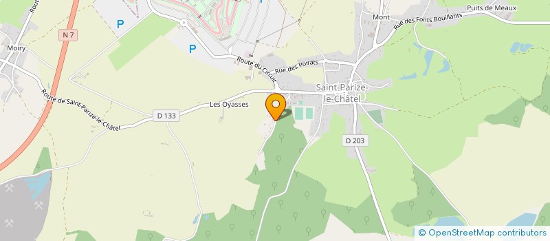 localisation de l'entreprise MONSIEUR MARC TREHET à SAINT-PARIZE-LE-CHATEL