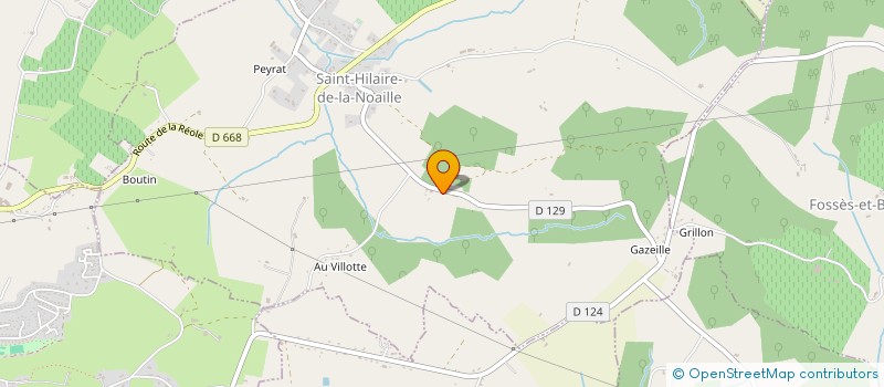 localisation de l'entreprise MONSIEUR MARC TRESCOS  ST-HILAIRE-DE-LA-NOAILLE