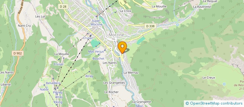 localisation de l'entreprise MONSIEUR MARC TREVISAN à MORZINE