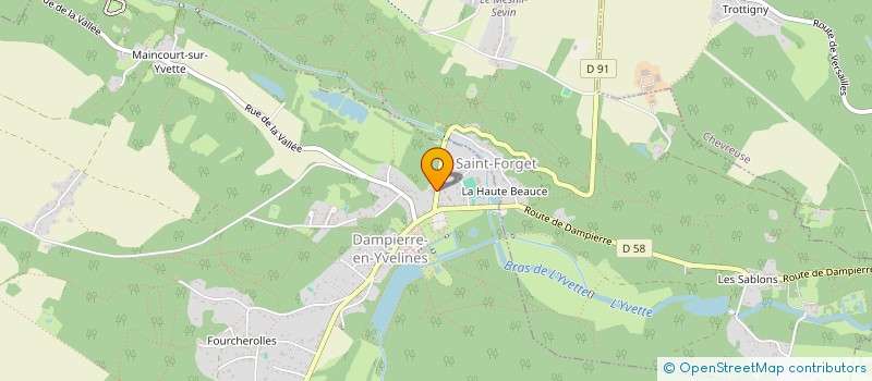 localisation de l'entreprise MONSIEUR MARC TRINK  DAMPIERRE-EN-YVELINES