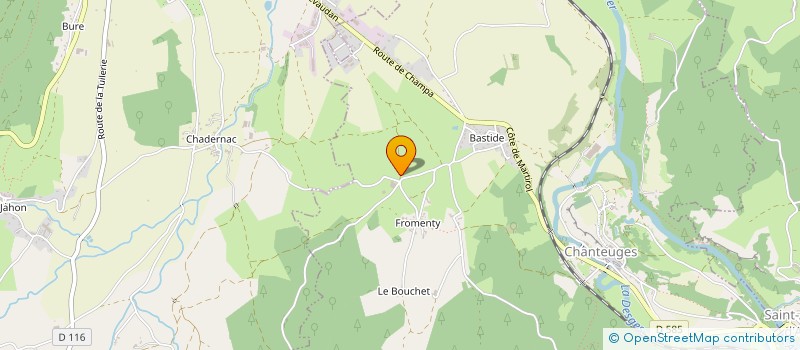 localisation de l'entreprise MONSIEUR MARC TRIOULLIER  FERRUSSAC