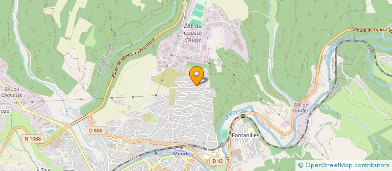 localisation de l'entreprise MONSIEUR MARC TRIVERO  MENDE