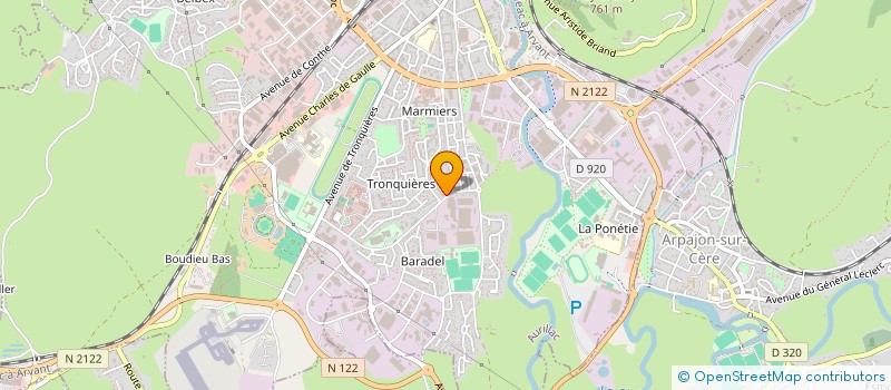 localisation de l'entreprise MONSIEUR MARC TROTZIER à AURILLAC