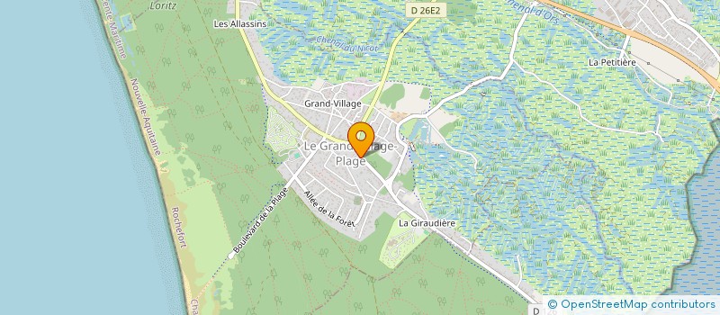 localisation de l'entreprise MONSIEUR MARC TRUCHETET  LE GRAND-VILLAGE-PLAGE