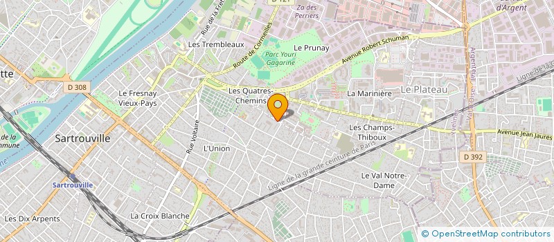 localisation de l'entreprise MONSIEUR MARC TURZO à SARTROUVILLE