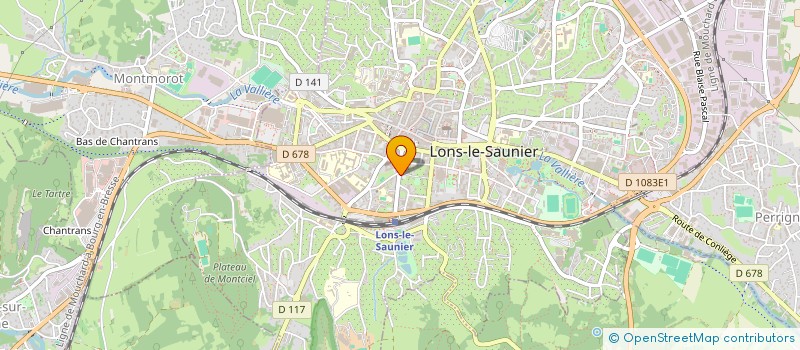 localisation de l'entreprise MONSIEUR MARC UEBEL à LONS-LE-SAUNIER