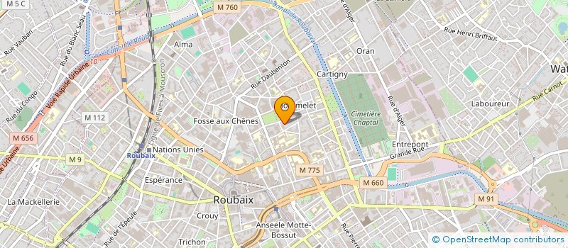 localisation de l'entreprise MONSIEUR MARC UNVER  ROUBAIX