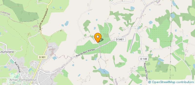 localisation de l'entreprise MONSIEUR MARC VACHERIE  LUBERSAC