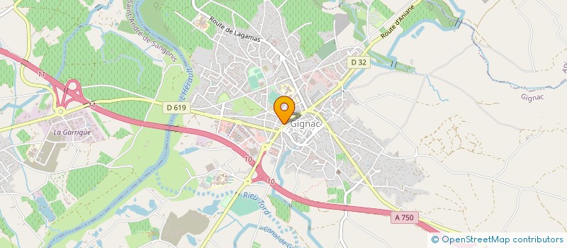 localisation de l'entreprise MONSIEUR MARC VACQUIER  GIGNAC