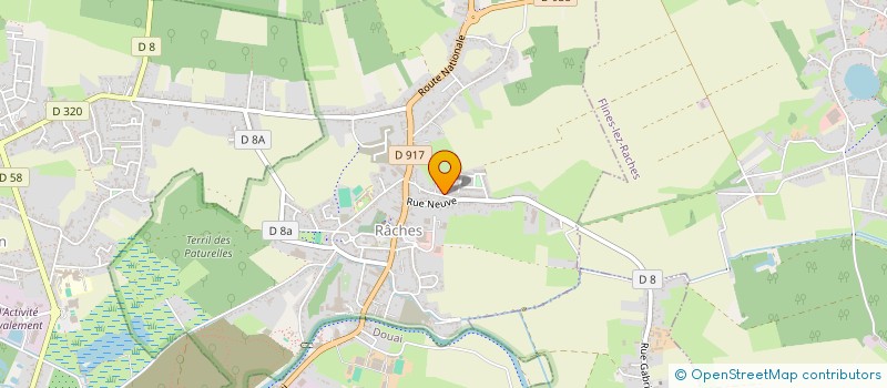 localisation de l'entreprise MONSIEUR MARC VAN HAESEBROECK  RACHES