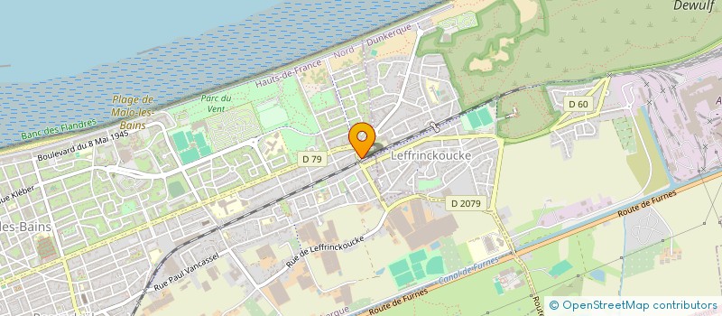 localisation de l'entreprise MONSIEUR MARC VAN SEVENDONCK à DUNKERQUE