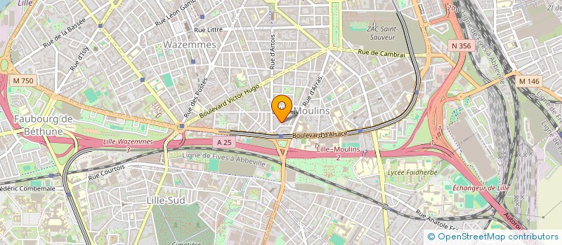 localisation de l'entreprise MONSIEUR MARC VANDE WEGHE  LILLE