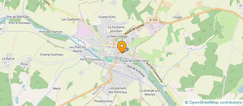 localisation de l'entreprise MONSIEUR MARC VANDEPLASSCHE  PREUILLY-SUR-CLAISE