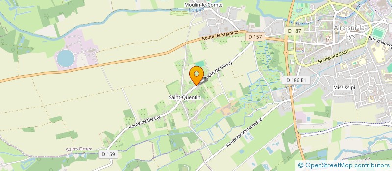 localisation de l'entreprise MONSIEUR MARC VANDER BRIGGHE  AIRE-SUR-LA-LYS