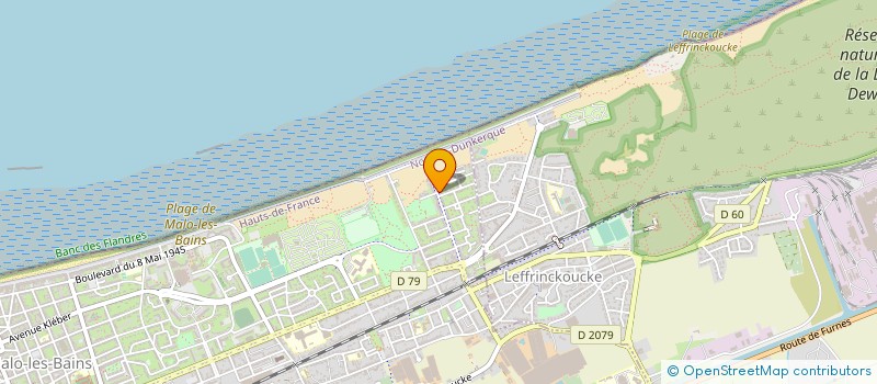 localisation de l'entreprise MONSIEUR MARC VANDERHAEGHE à DUNKERQUE
