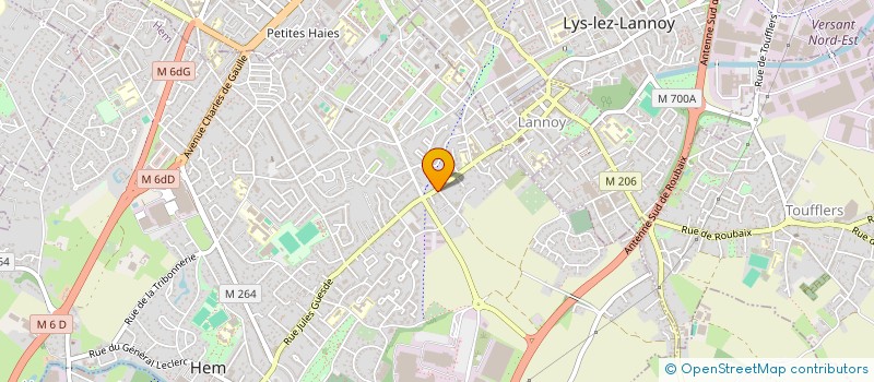 localisation de l'entreprise MONSIEUR MARC VANDERMEERSCH  HEM