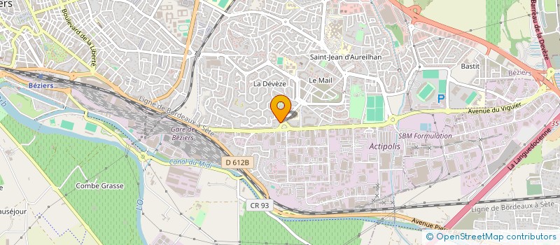 localisation de l'entreprise MONSIEUR MARC VANNYMEERSCH  BEZIERS