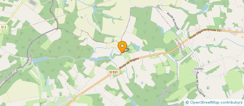 localisation de l'entreprise MONSIEUR MARC VARNIER  VERGOIGNAN